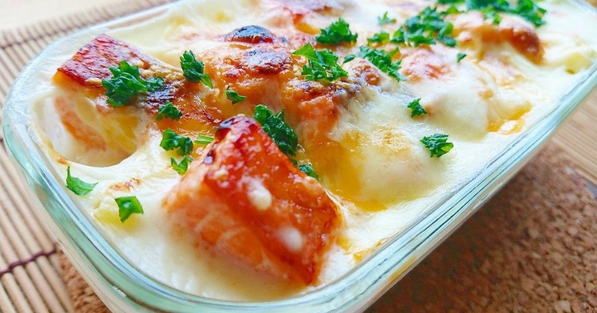 骨抜き不要 子供がパクパク食べる鮭のマカロニグラタンレシピ 暮らしニスタ