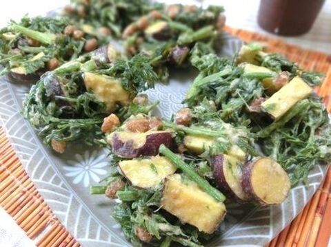 少ない油でも美味しくできる さつまいもと人参葉と納豆のかき揚げ 暮らしニスタ 少ない油でも美味しくできる さつまいもと人参葉と納豆のかき揚げ 暮らしニスタ