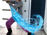 セリアの刀で炭治郎の日輪刀を作ってみた！