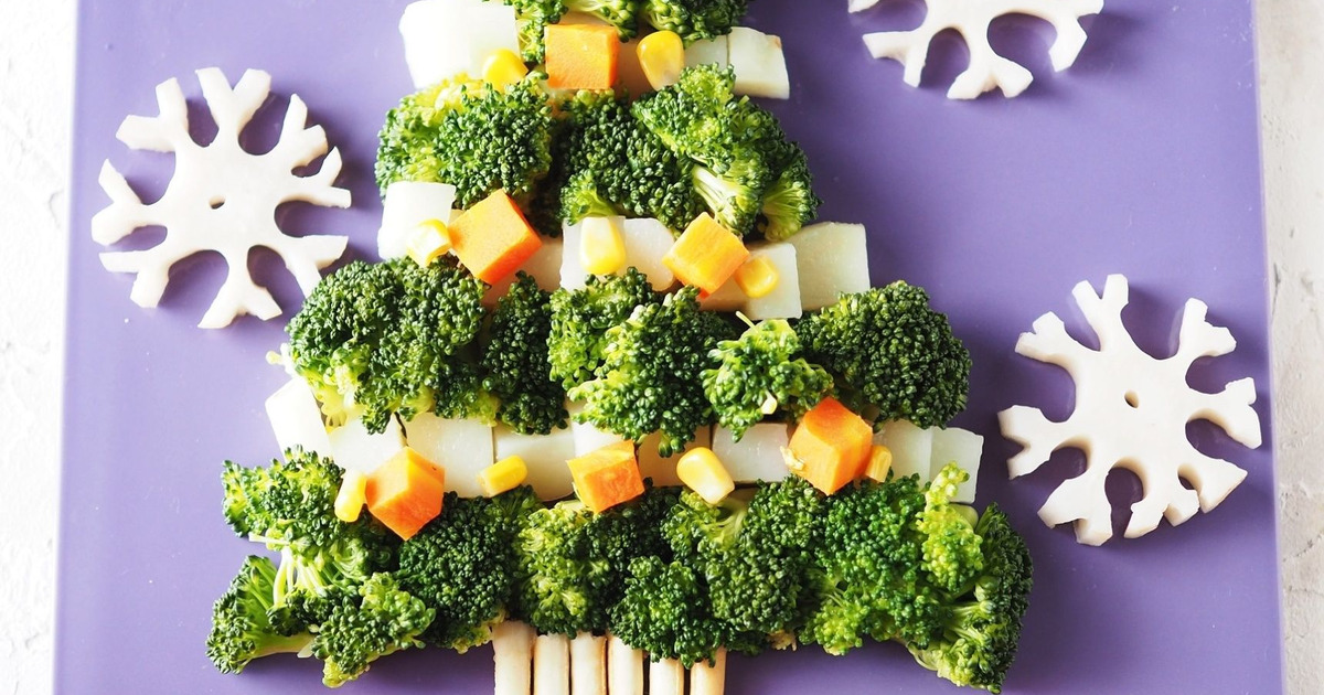 ゆで野菜で簡単 かわいい ツリーサラダ 料理のレシピや作り方 暮らしニスタ