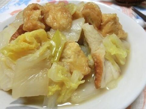 水不使用 全部入れて分 白菜とちくわと油揚げのうま煮 暮らしニスタ