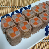 おせちにも☆お弁当にも☆冷めても美味しい市松模様の牛肉巻き☆