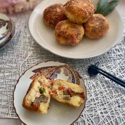 おせちのリメイク ごろごろっと煮物コロッケ 暮らしニスタ