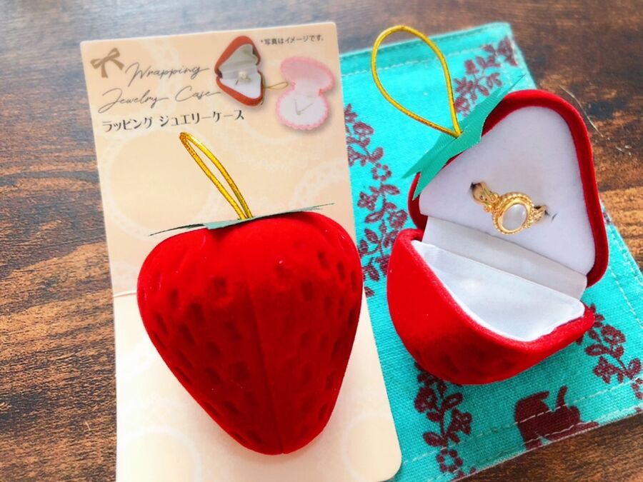 セリア 赤いイチゴのジュエリーケース 暮らしニスタ セリア 赤いイチゴのジュエリーケース 暮らしニスタ
