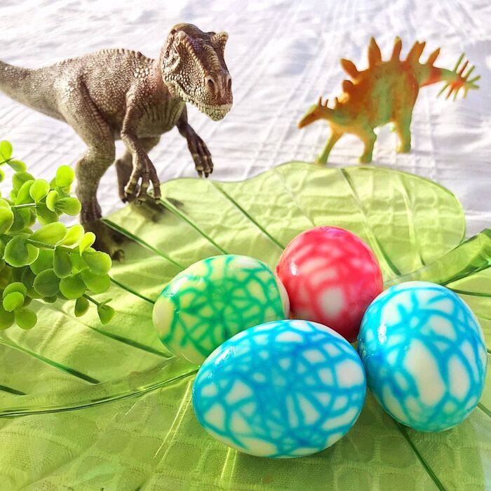 【こどもと楽しむ♪】恐竜ゆで卵