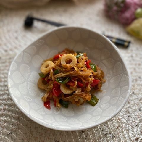 ささっとあと一品 切り干し大根とちくわのチャプチェ風 暮らしニスタ