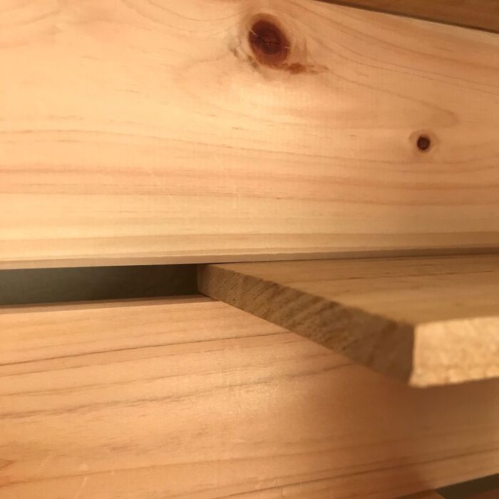 棚部分の木材
