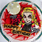 【誕生日ケーキ】煉獄さんのいちごチーズタルト☆鬼滅の刃スイーツ☆