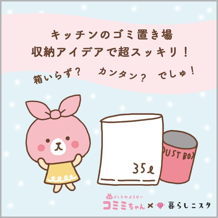 ゴミ箱は不要!キッチンのゴミ問題はこれで解決♪