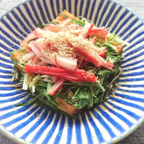 レンジで簡単2分 やわらか絹厚揚げに水菜カニカマのせ 暮らしニスタ レンジで簡単2分 やわらか絹厚揚げに水菜カニカマのせ 暮らしニスタ