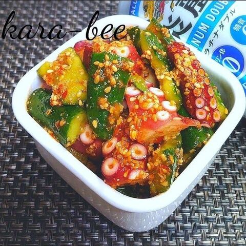 ビールが進む ピリ辛醤ぽん胡麻まみれタコきゅう 暮らしニスタ ビールが進む ピリ辛醤ぽん胡麻まみれタコきゅう 暮らしニスタ