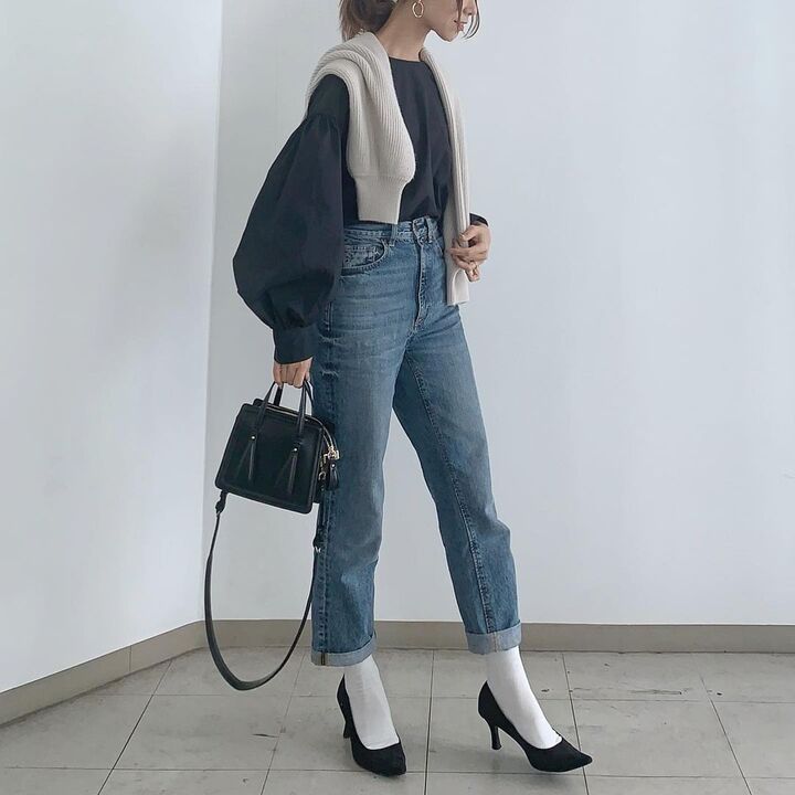 【GU】 これ990円?キュートなブラウスで大人のデニムスタイルをランクUP