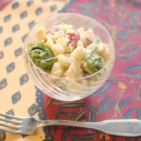 春の味覚 こごみ入りポテトサラダ 暮らしニスタ