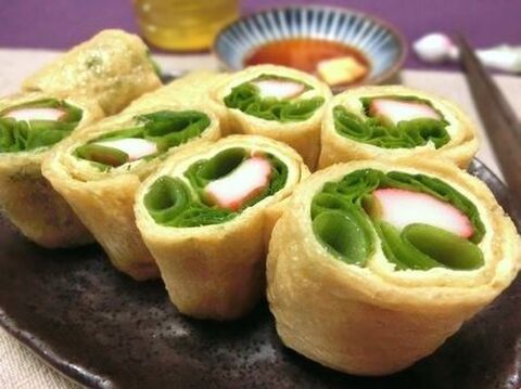 生姜醤油でヤミツキおつまみ 油揚げのねぎ巻き焼き 暮らしニスタ