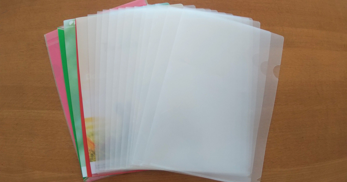 たまりがちなクリアファイルの便利な活用術！書類整理以外にもこんなに 
