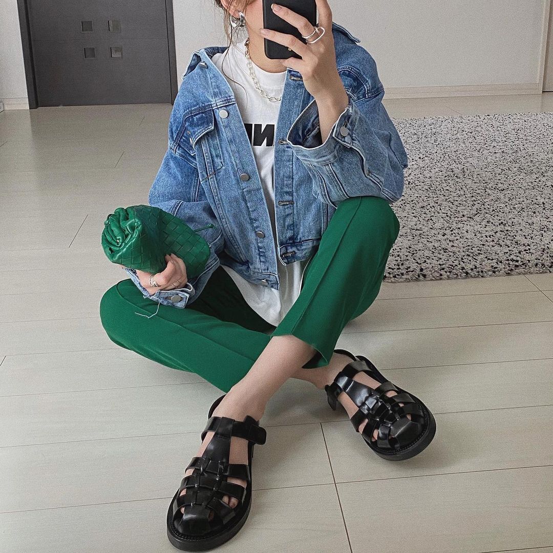 Zara 旬のグリーンボトムでどんなトップスでもおしゃれ見え 暮らしニスタ