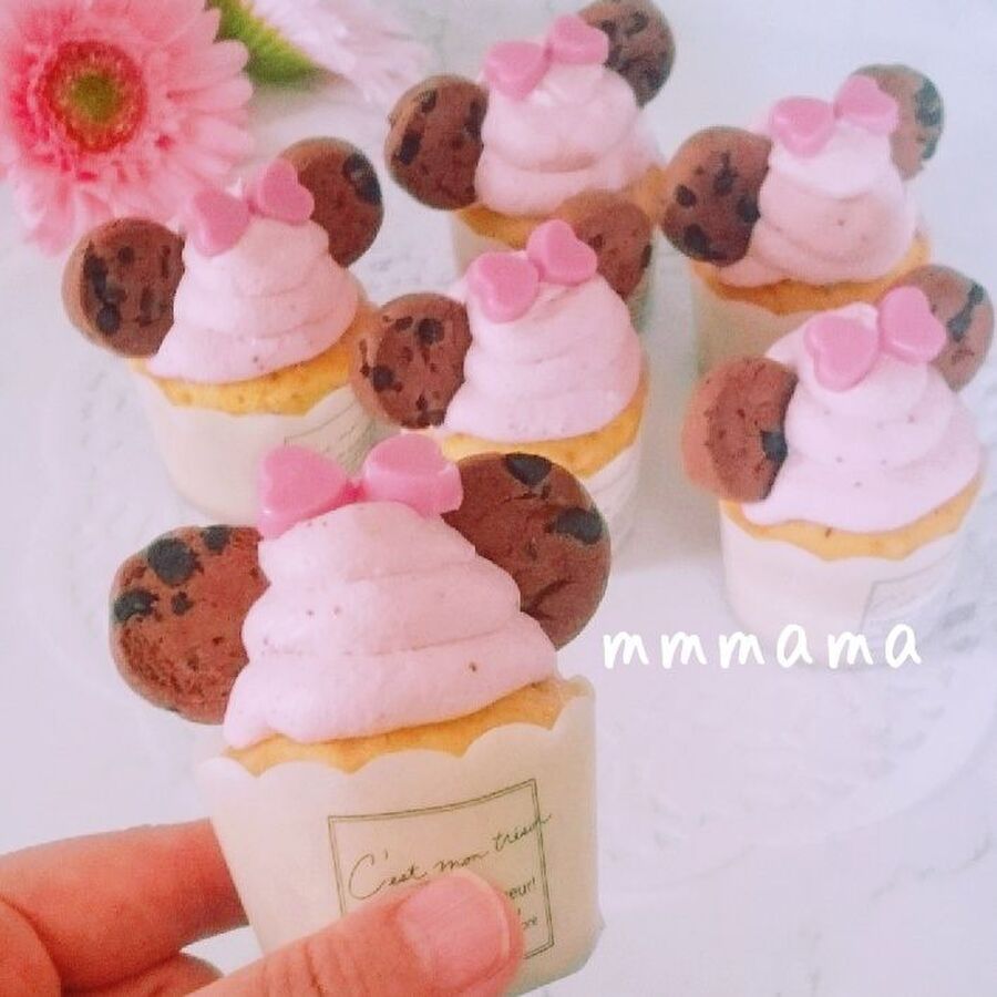 簡単 ミニー風のカップケーキ おうちディズニー 暮らしニスタ 簡単 ミニー風のカップケーキ おうちディズニー 暮らしニスタ