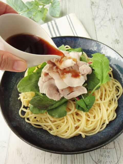 梅しそ冷しゃぶパスタ 暮らしニスタ