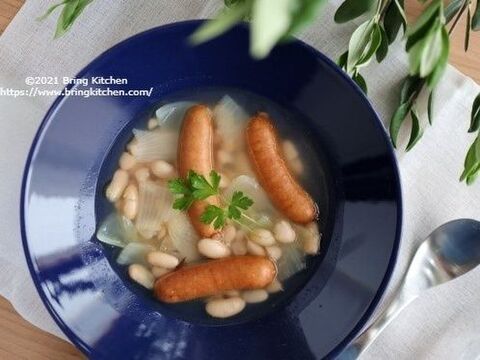 煮込みは3分 レシピ 白いんげんとウインナーの煮込み 暮らしニスタ 煮込みは3分 レシピ 白いんげんとウインナーの煮込み 暮らしニスタ