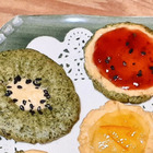 簡単！可愛いフルーツクッキー5種～お茶の葉とフルーツジャムを使って…食べ物アート