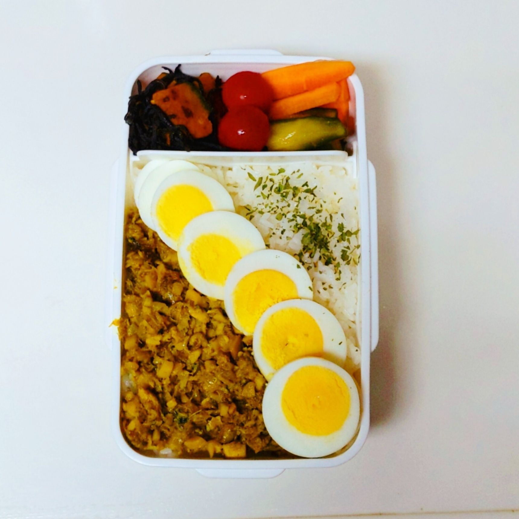 【受験フードなジミ弁】さばのドライカレー弁当