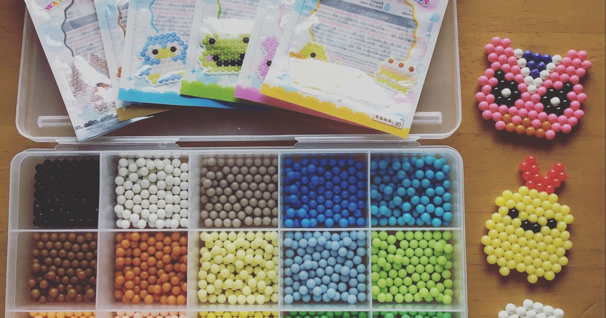 ダイソー：水でくっつくビーズの口コミやレビュー｜買い物レポ｜暮らし 