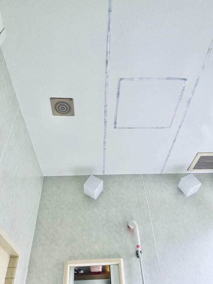 築約30年浴室の天井のリフォーム！今回は隠しちゃいました(*^o^*)
