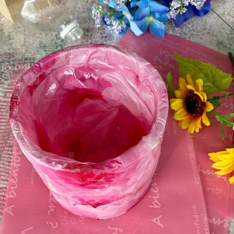 愛着のあるアイスペールを花瓶にアレンジ O 暮らしニスタ 愛着のあるアイスペールを花瓶にアレンジ O 暮らしニスタ