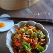 お弁当に便利！ピーマンと人参とハムのオイスターソース炒め