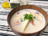 【朝からエネルギーチャージ】だし要らず！トマトと揚げのミルク味噌汁　#朝ごはん #簡単