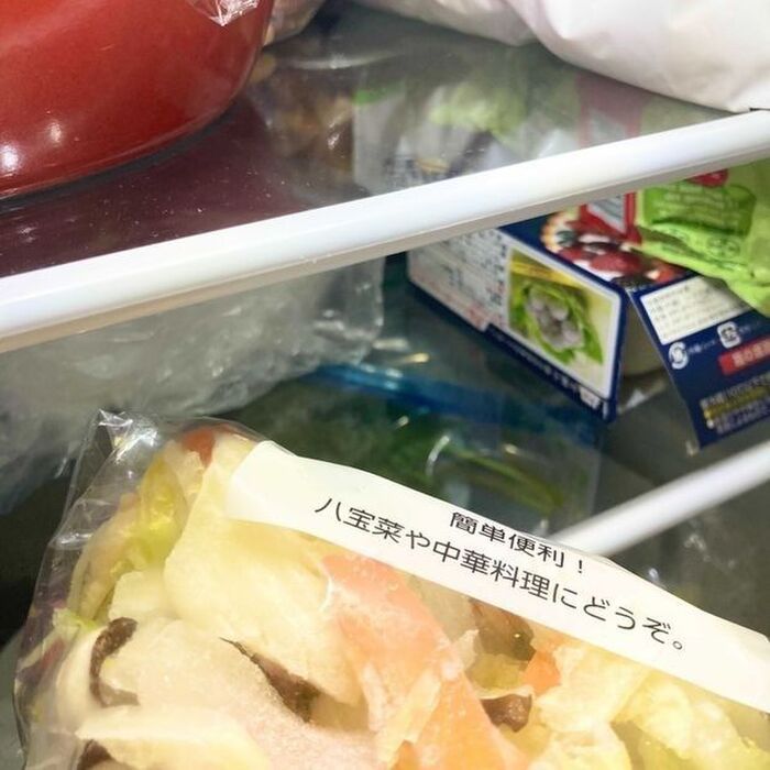 ✕洗ったカット野菜をそのまま冷蔵庫に入れている