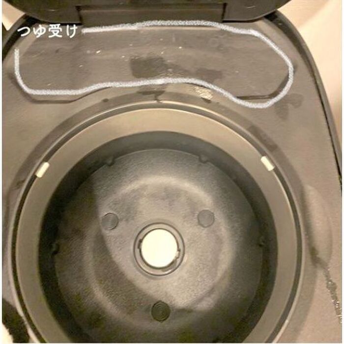 ④炊飯器の内側の掃除