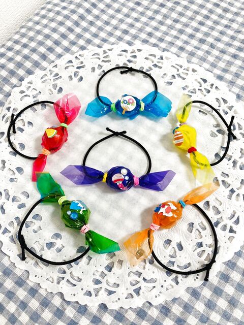 キャンディみたい ビー玉アクセサリー ヘアゴム編 暮らしニスタ キャンディみたい ビー玉アクセサリー ヘアゴム編 暮らしニスタ