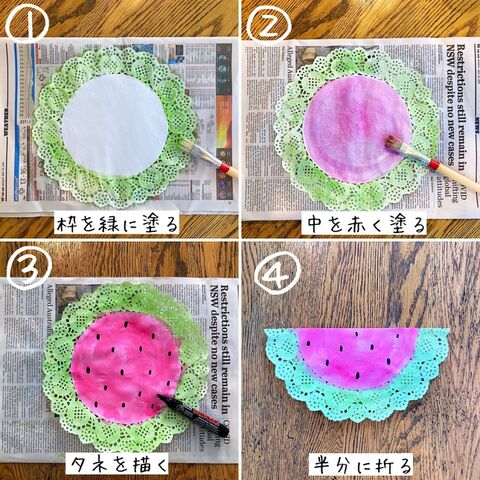 夏休み工作 簡単かわいい スイカのガーランド 暮らしニスタ 夏休み工作 簡単かわいい スイカのガーランド 暮らしニスタ