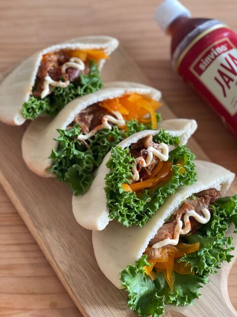 朝どれレタスと鳥ももチャーシューのピタパン 暮らしニスタ 朝どれレタスと鳥ももチャーシューのピタパン 暮らしニスタ