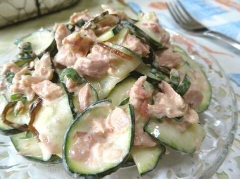 無限にイケる ズッキーニとツナの梅しそサラダ 暮らしニスタ 無限にイケる ズッキーニとツナの梅しそサラダ 暮らしニスタ