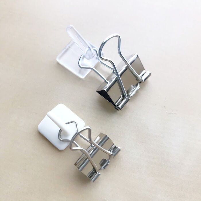 余ってる ダブルクリップ がこんなに使えるとは 裏ワザ収納術3選 暮らしニスタ 余ってる ダブルクリップ がこんなに使えるとは 裏ワザ収納術3選 暮らしニスタ