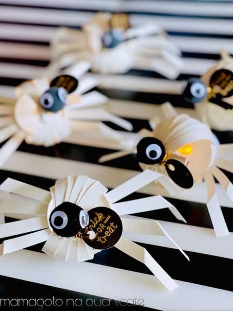 ホワイト紙コップで作って 遊んで Decoしちゃぉ ハロウィン 蜘蛛小物 暮らしニスタ ホワイト紙コップで作って 遊んで Decoしちゃぉ ハロウィン 蜘蛛小物 暮らしニスタ
