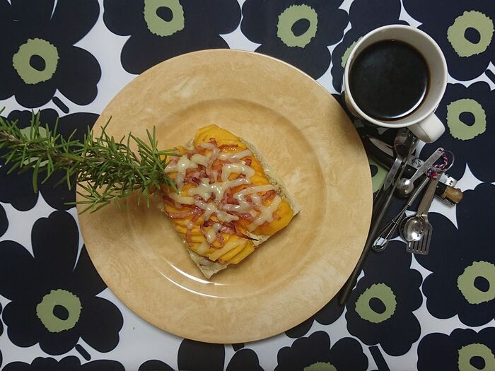 Persimmon toast　「柿🍞」　「かきぱん」