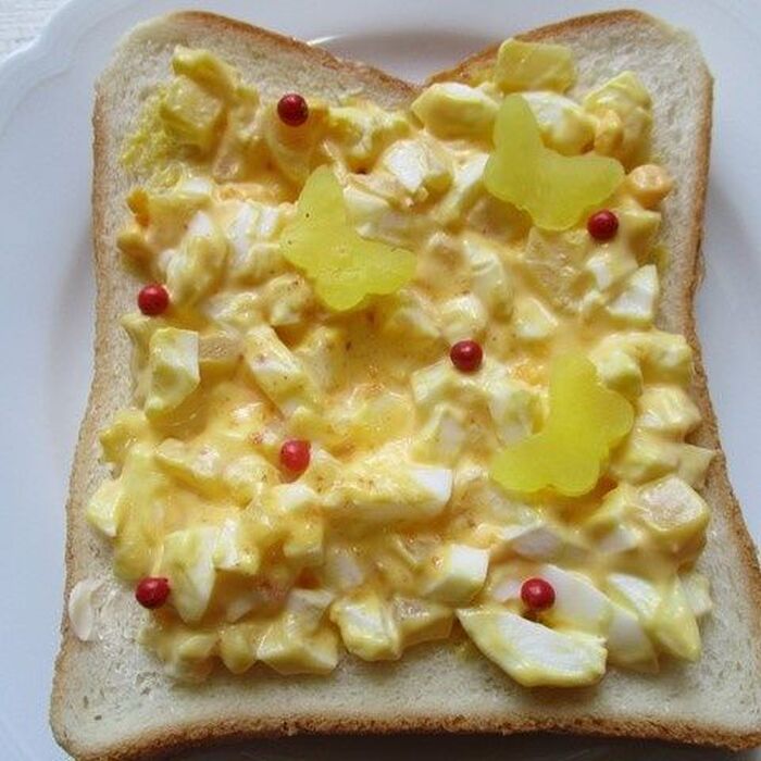 【金運アップフード卵×黄色い蝶】簡単に作れる！サンドしない卵サンド♪