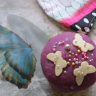 鬼滅の刃：蝶モチーフが女の子に喜ばれる藤色のカップケーキ♪