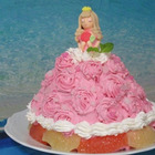 淡いピンクカラーのドレスのプリンセスケーキ(フロリダグレープフルーツ使用)♪