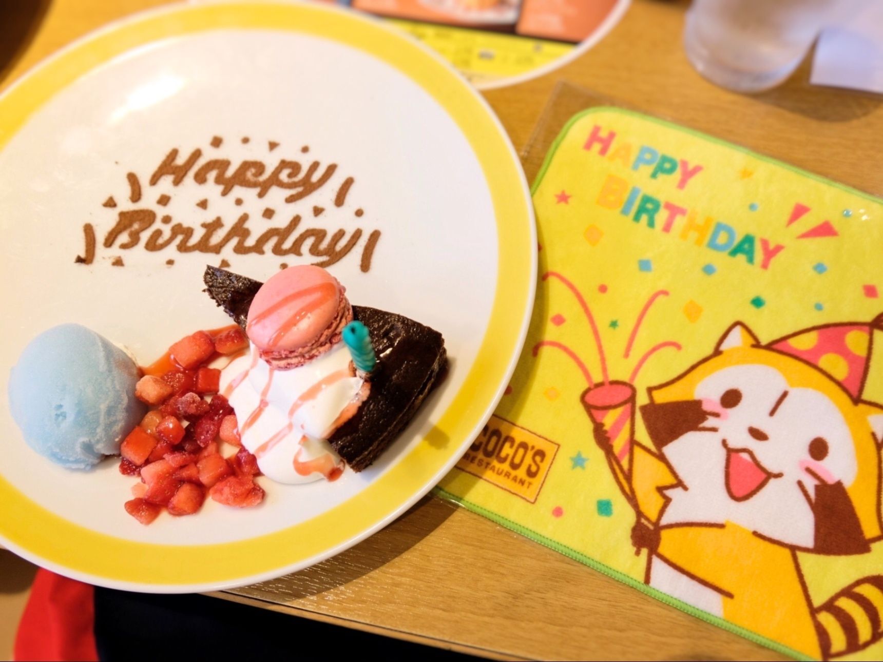 ◆ココスはラスカルハンドタオルがもらえちゃう