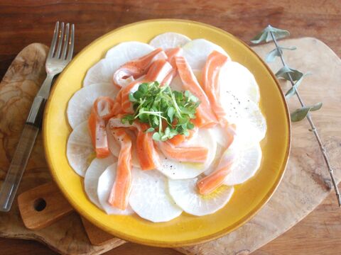 大根の季節に 大根とサーモントラウトのカルパッチョ 暮らしニスタ 大根の季節に 大根とサーモントラウトのカルパッチョ 暮らしニスタ