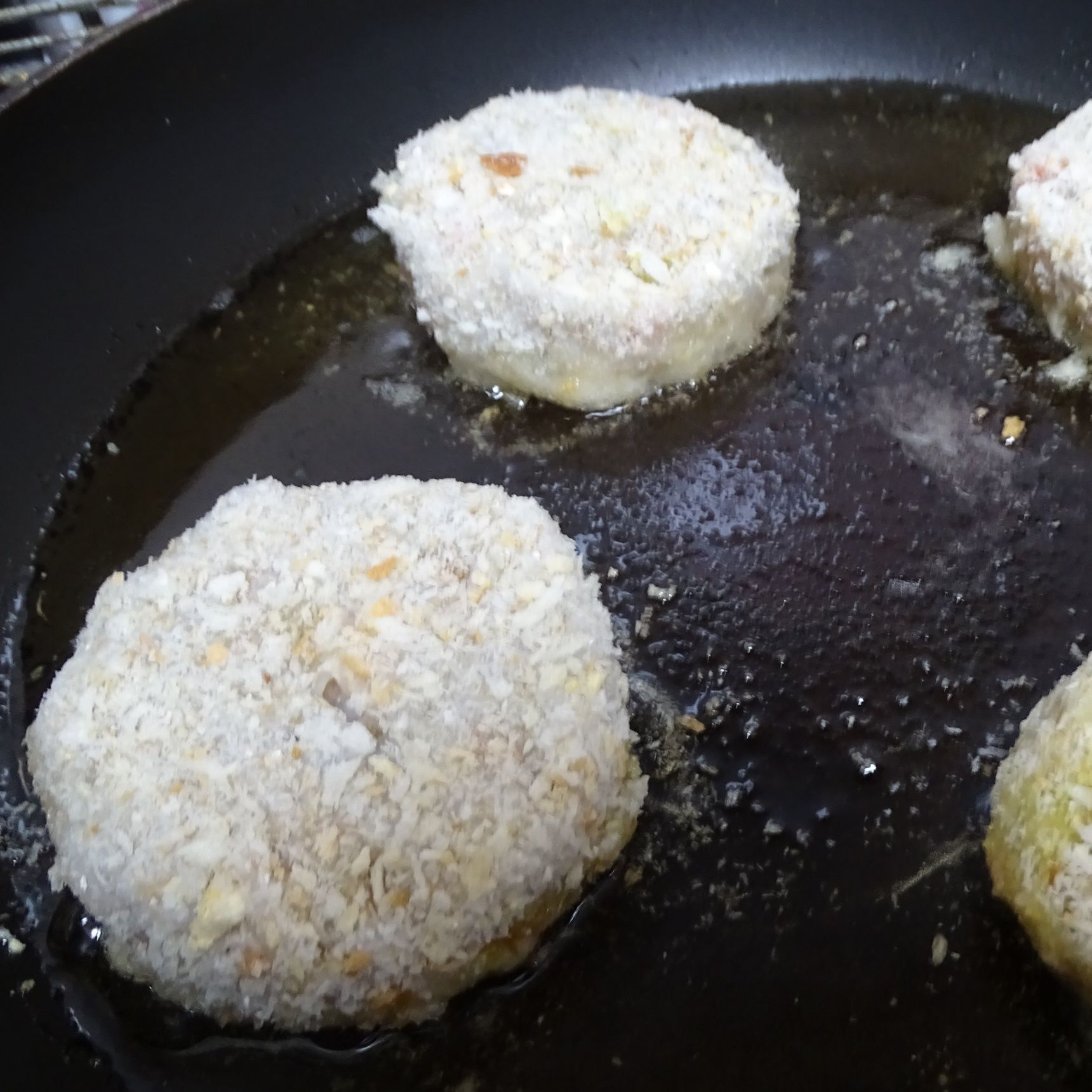 フライパンで両面焼く！！