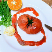 まるごとトマトサラダ～皮に見えるものは…！？