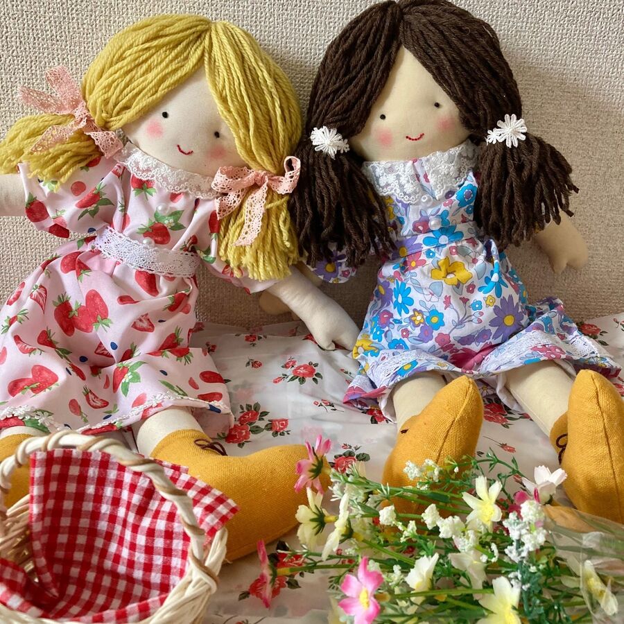 100均春柄手拭い ランチクロスを使って 手作りワンピースが可愛いカントリードール 暮らしニスタ 100均春柄手拭い ランチクロスを使って 手作りワンピースが可愛いカントリードール 暮らしニスタ