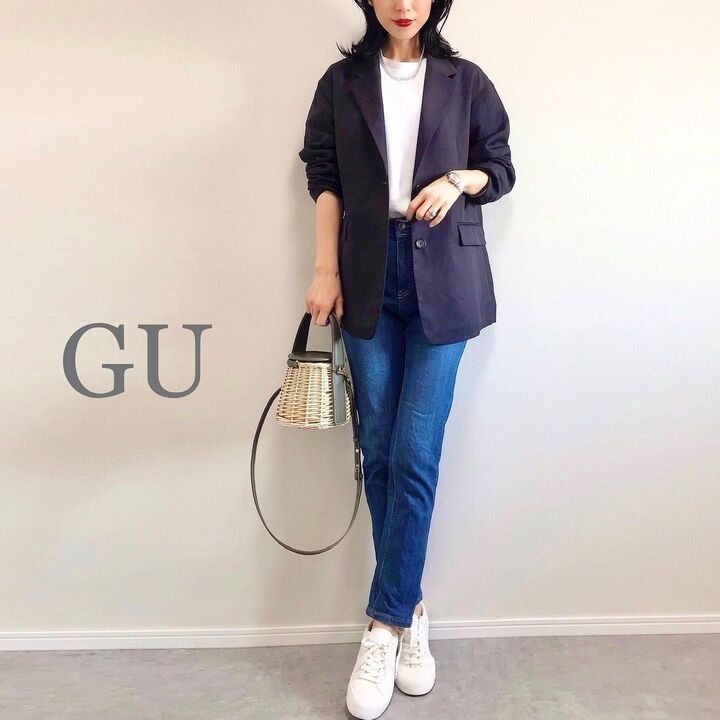 【GU】40代にも!いろいろ隠せてヘビロテ必至♡オーバーサイズジャケットをチェック!