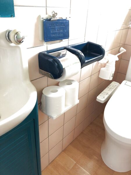 トイレ☆ここにあるだけで超便利！ダイソーのちょい置きアイテム！