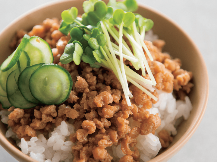レンチンするだけの万能おかず!「大豆ミートそぼろ」